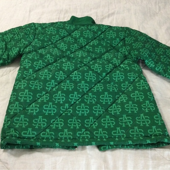 Alpha Social Green Puffer Jacket Size S - Picture 5 of 5
